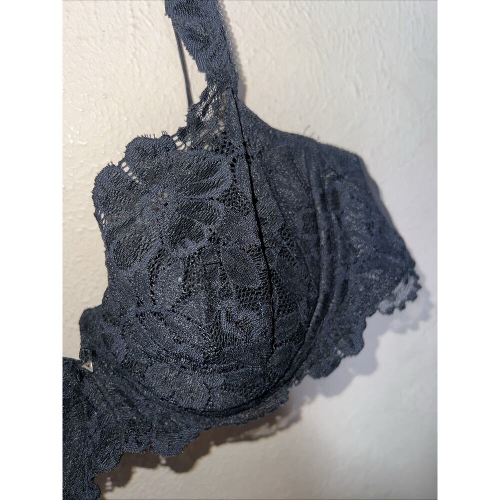 Victorias Secret Black Unlined Underwire Bra 36B Adjustable Straps - Picture 7 of 13